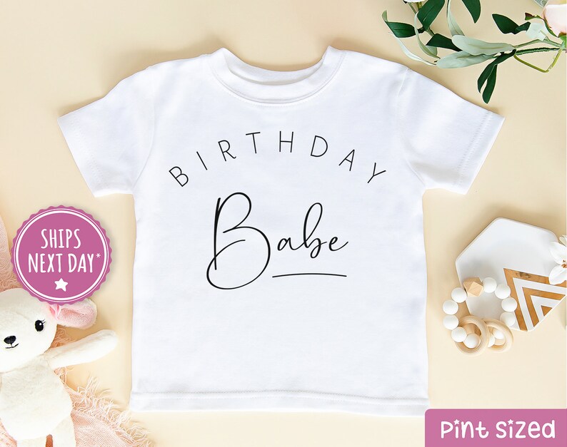 Birthday Babe Onesie® Birthday Girl Onesie® Modern Birthday Etsy