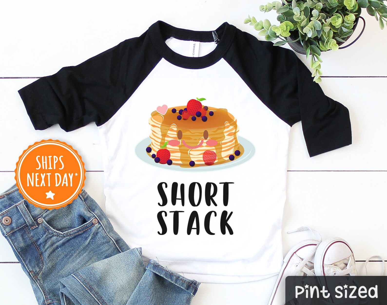 Short Stack Onesie® Pancakes Onesie® Baby Cute Short Stack Etsy