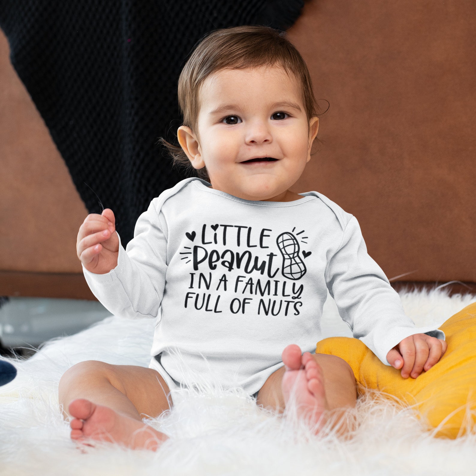Little Peanut Baby Onesie® Funny Little Peanut in a Family Etsy