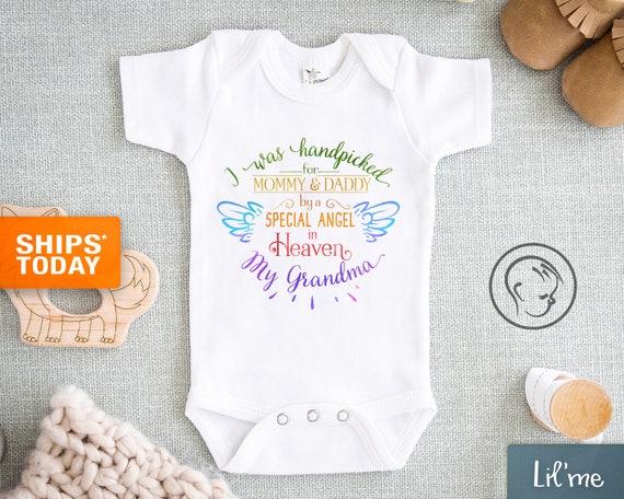 grandma in heaven onesie