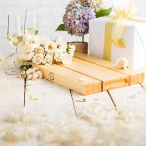 Handmade Cutting Board - Wedding Gift- Homemade Wood Cutting Board - Personalized Cutting Board - Anniversary Gift - Couple Gift- Bridal