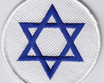 10 Pcs Israel Flag Logo Biker Embroidered Patch 3" iron-on