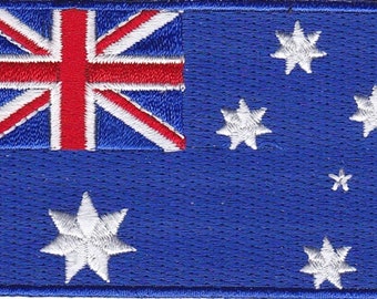 10 Pcs Australia Flag Embroidered Patches 3"x2" iron-on