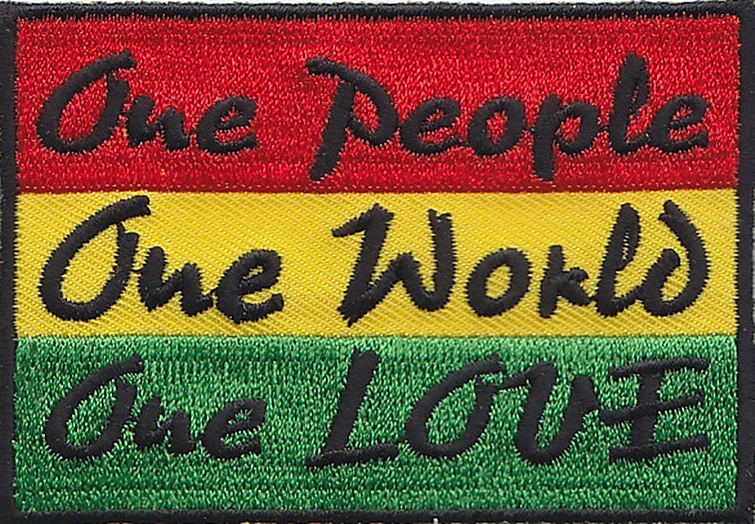 10 Pcs RASTA One People One World One Love Embroidered Patches 3