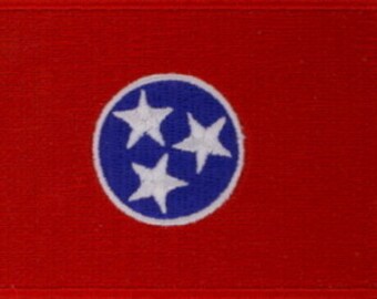 10 peças remendos bordados da bandeira do estado do Tennessee EUA 3,5 "x 2,25" para passar a ferro