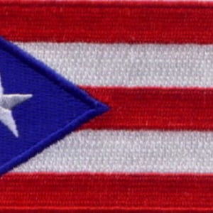 10 Pcs Puerto Rico Flag Embroidered Patches 3&quot;x2&quot; iron-on