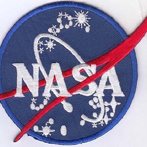 10 Pcs USA NASA (R) Embroidered Patches 3&quot; Diameter iron-on