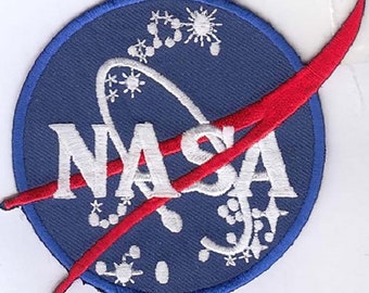 10 Pcs USA NASA (R) Embroidered Patches 3" Diameter iron-on