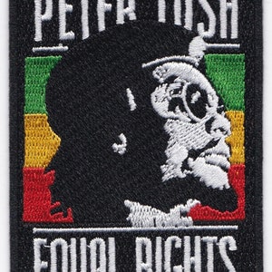 10 Pcs Rasta African PETER TOSH equal rights Embroidered Patches iron-on 3.5&quot;x2.5&quot;