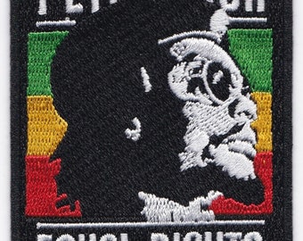 10 Pcs Rasta African PETER TOSH equal rights Embroidered Patches iron-on 3.5"x2.5"