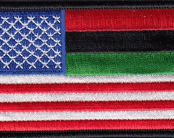10 piezas RASTA Bandera afroamericana bordado Parches 3.5 "x2.25"