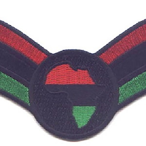 10 Pcs RASTA Africa Map in (RBG) V Embroidered Patches 3.9&quot;x2.5&quot; iron-on