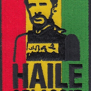 10 Pcs RASTA Haile Selassie Embroidered Patches 3.25&quot;x2.25&quot; iron-on