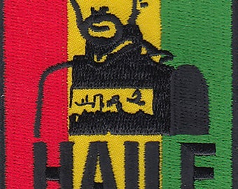 X 2. 10 Stück RASTA Haile Selassie gestickte Patches 3,25 "25" zum Aufbügeln