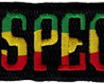 10 Pcs RASTA RESPECT! Embroidered Patches 1.5" x 4.5" iron-on