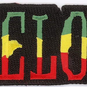 10 Pcs RASTA ONE LOVE Embroidered Patches 1.5&quot; x 4&quot; iron-on