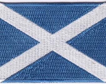 10 Pcs Scotland Flag Embroidered Patches 3"x2" iron-on