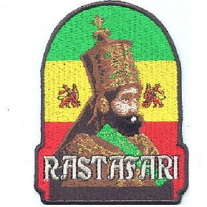 10 Pcs Rasta King RASTAFARI Embroidered Patches 3.75&quot;x2.75&quot; iron-on