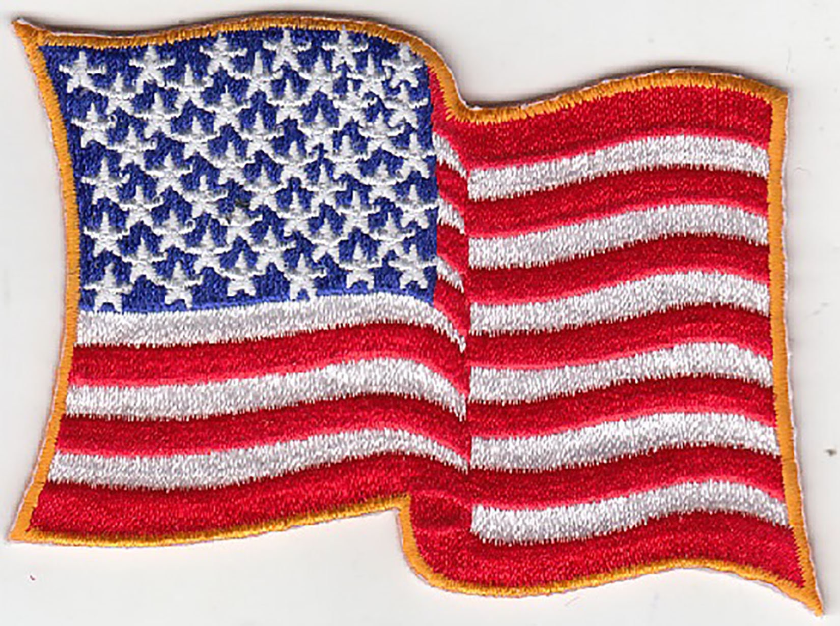 American Flag White Cap - USA Patch Embroidered Flag