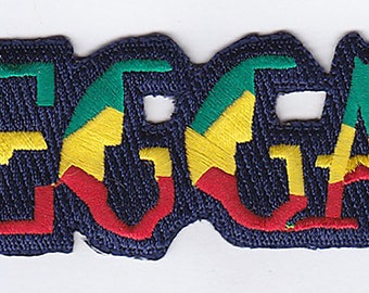 10 Pcs RASTA REGGAE Embroidered Patches 1.5" x 5" iron-on