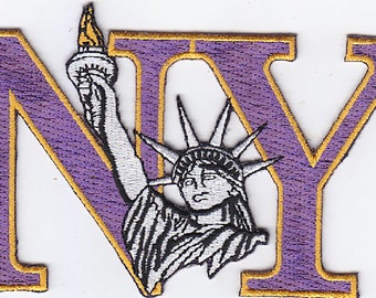 10 Pcs NY / Liberty Embroidered Patches 3"x5" iron-on