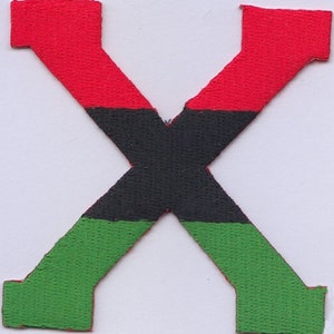 10 Pcs Malcolm X (RBG) Embroidered Patches 3&quot;x3&quot; iron-on