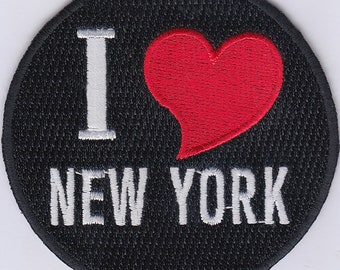 10 Pcs I Love NEW YORK Embroidered Patches 3" Diameter iron-on
