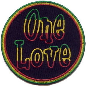 10 Pcs RASTA One Love Embroidered Patches 3" Diameter iron-on