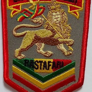10 Pcs RASTA Lion of Judah Embroidered Patches 3.6"x2.6" iron-on