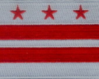 10 Pcs DC District of Columbia Flag Embroidered Patches 3.5"x2.25" iron-on