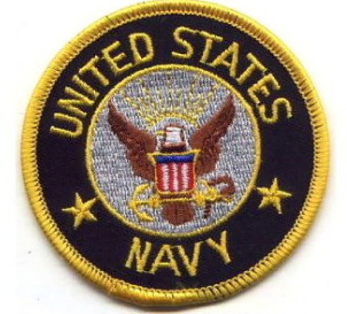 10 Pcs US NAVY Embroidered Patches 3 Diameter Ironon Etsy