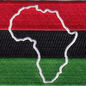 10 Pcs RASTA Map in African Flag Embroidered Patches 3.5&quot;x2.25&quot; iron-on