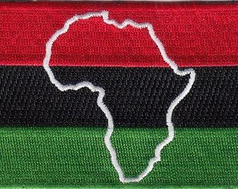 10 Pcs RASTA Map in African Flag Embroidered Patches 3.5"x2.25" iron-on