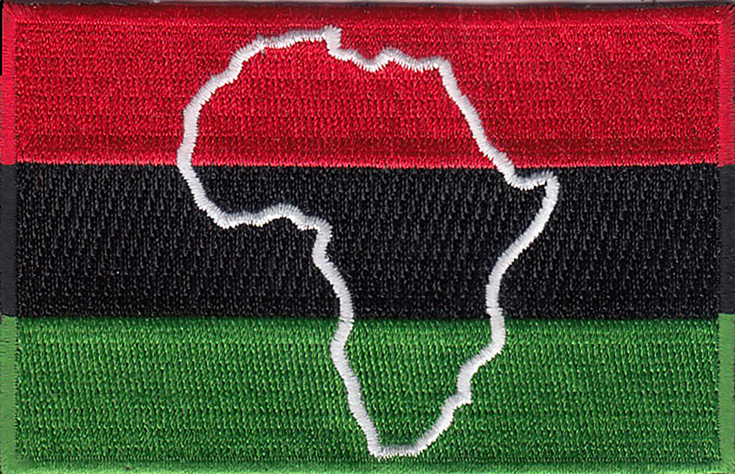 Printable Rasta Map 10 Pcs RASTA Map in African Flag Embroidered Patches 3.5