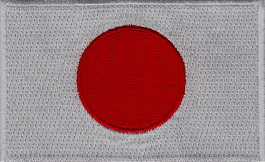 10 Pcs Japan Flag Embroidered Patches 3.5