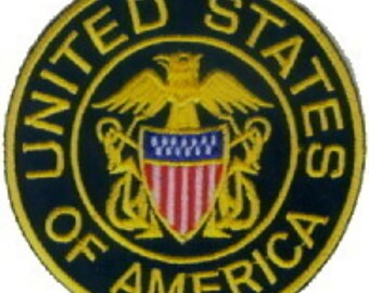 10 peças patches bordados dos Estados Unidos da América com ferro de 3" de diâmetro