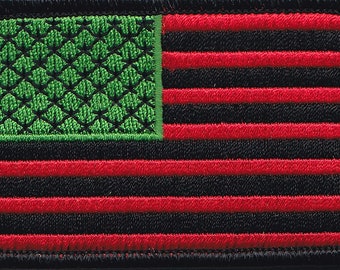 10 Pcs RASTA USA Flag iron-on Embroidered Patches 3"x2" iron-on