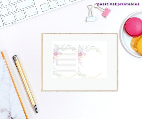 Printable Paper A4 PDF Download Letter Writing Stationery | Etsy