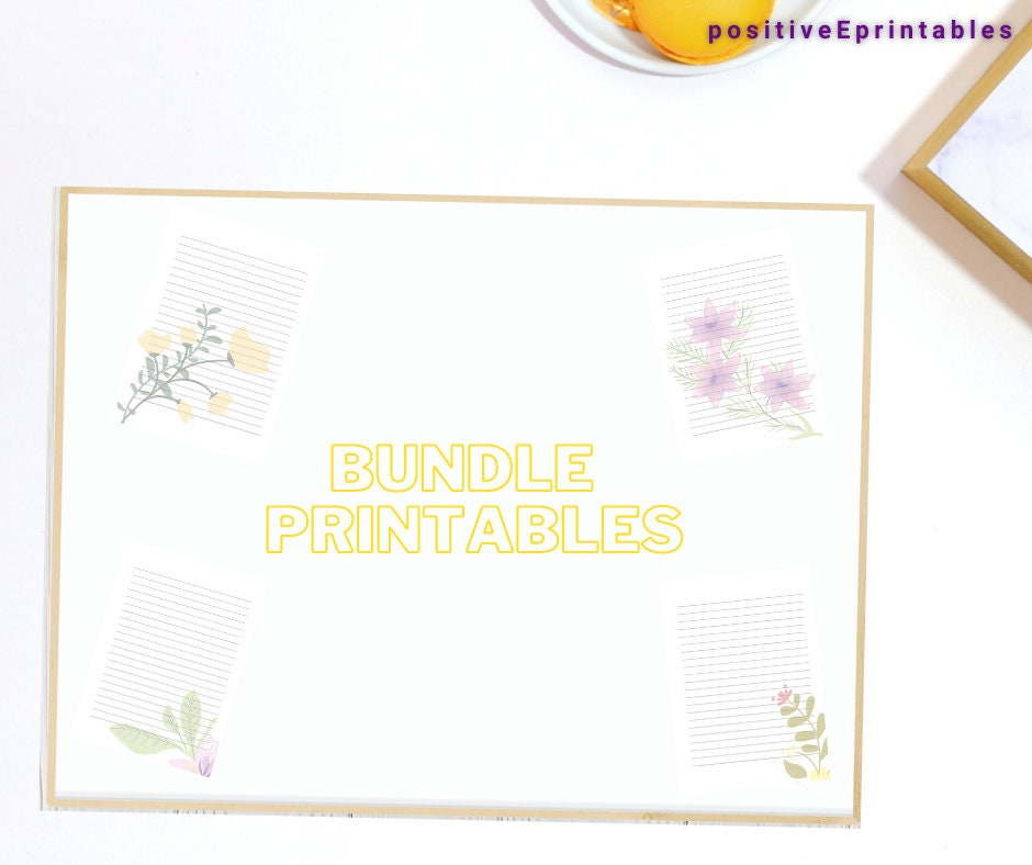 Printable Paper A4 PDF Download Letter Writing Stationery | Etsy