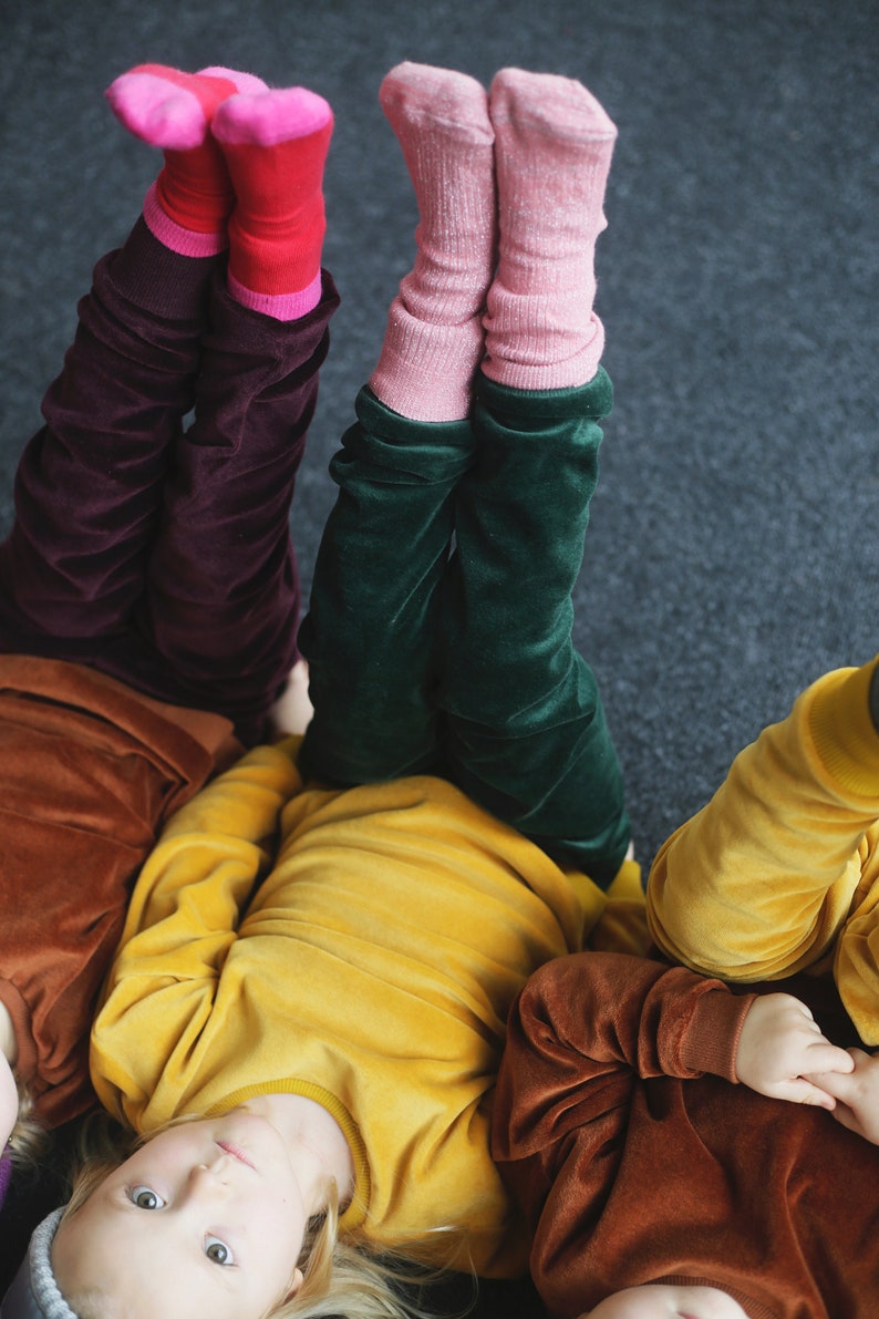 Cuddly unisex trousers made of velvet organic cotton