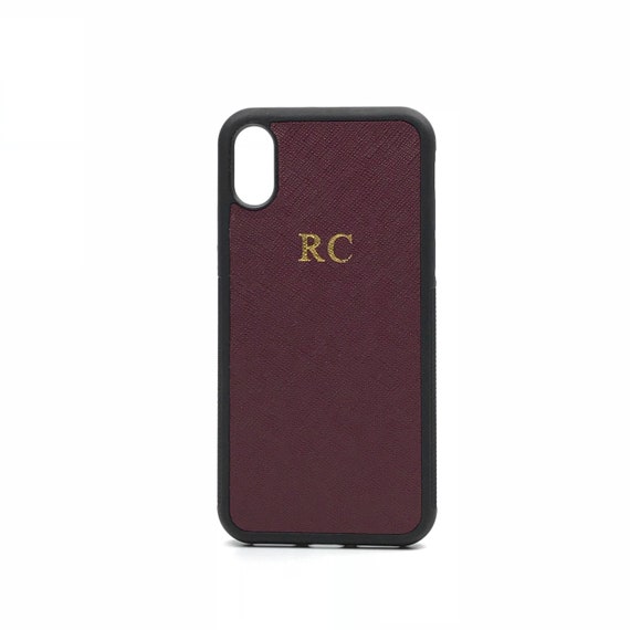 saffiano leather case for iphone x