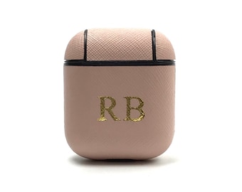 Personalised Apple AirPod Case| Pink Leather AirPod Case | Personalised Gift