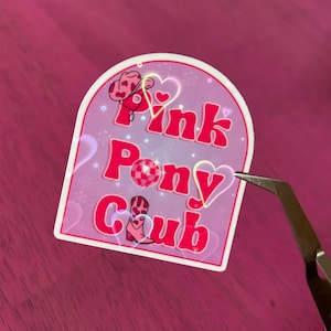 Pink Pony Club Sticker | Chappell Roan Fan Art | Vinyl | Holographic | Water Resistant