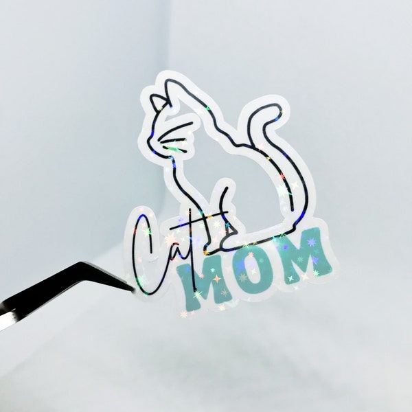 Fury Mom Sticker | Dog Mom | Cat Mom | Vinyl | Holographic | Water Resistant