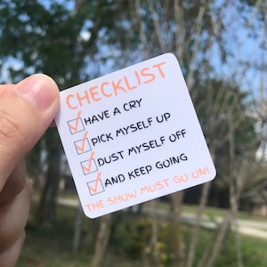 Bingo Checklist Sticker | Vinyl | Bluey Fan Art | Water Resistant