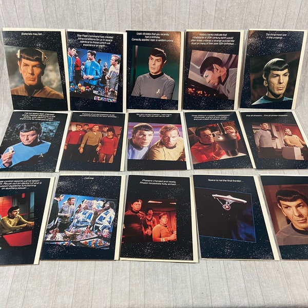 Tarjetas de felicitación vintage de Star Trek, tarjetas de cumpleaños, ponte bien pronto, tarjetas de todos los días, ocasiones especiales, tarjetas de correo