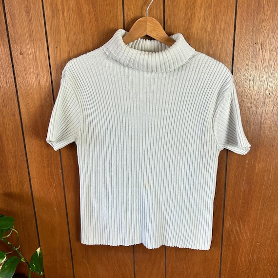 Vintage Basic Editions 1996 Ribbed Turtleneck Sho… - image 5