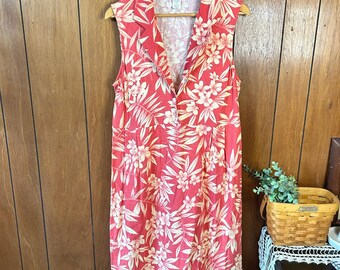 c&c california linen dress C&C California Sleeveless Tropicalcore Print Linen Dress Size M Coastal  Brights