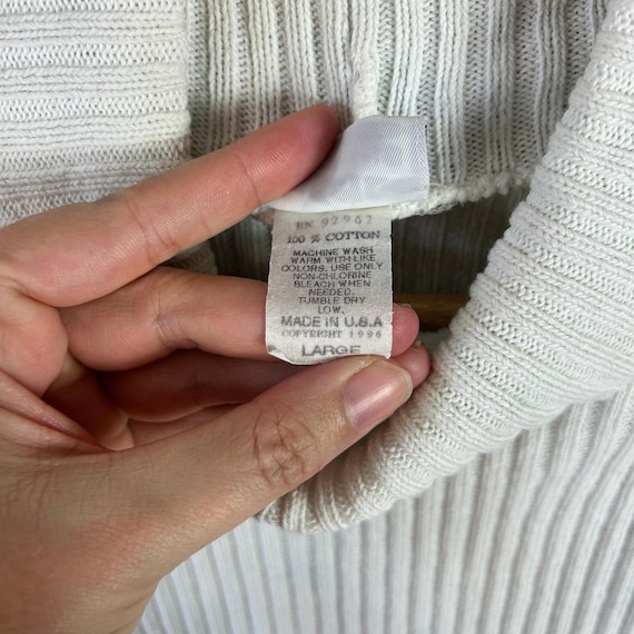 Vintage Basic Editions 1996 Ribbed Turtleneck Sho… - image 7