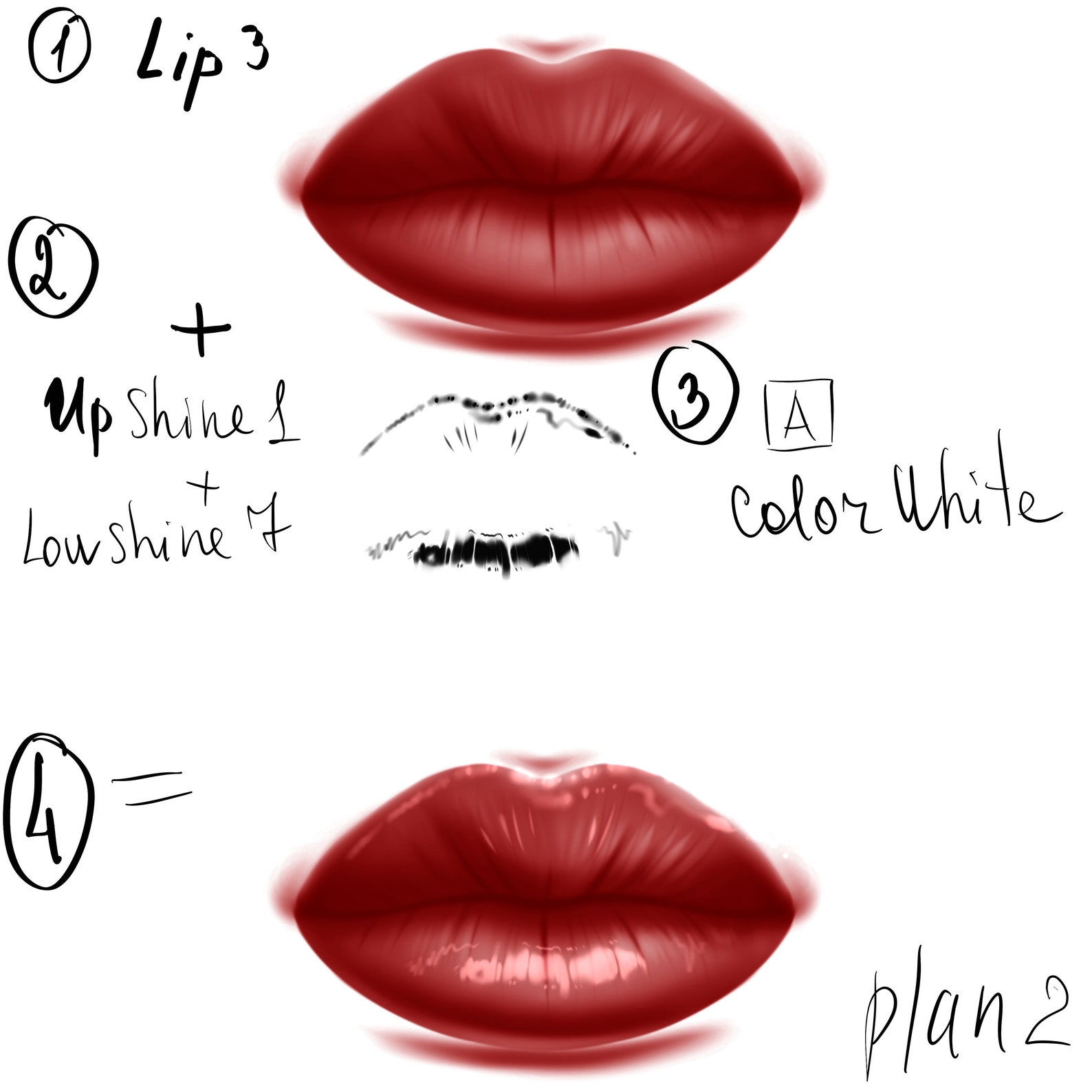 Lips Shine Procreate Brushset Digital Brushes Stamps Etsy
